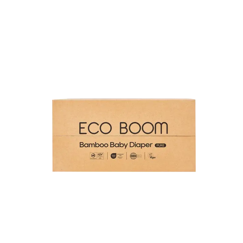 ECOBOOM PURE 100% natural bamboo nappies - Size 5/XL (12-17 kg) - 48 pcs.