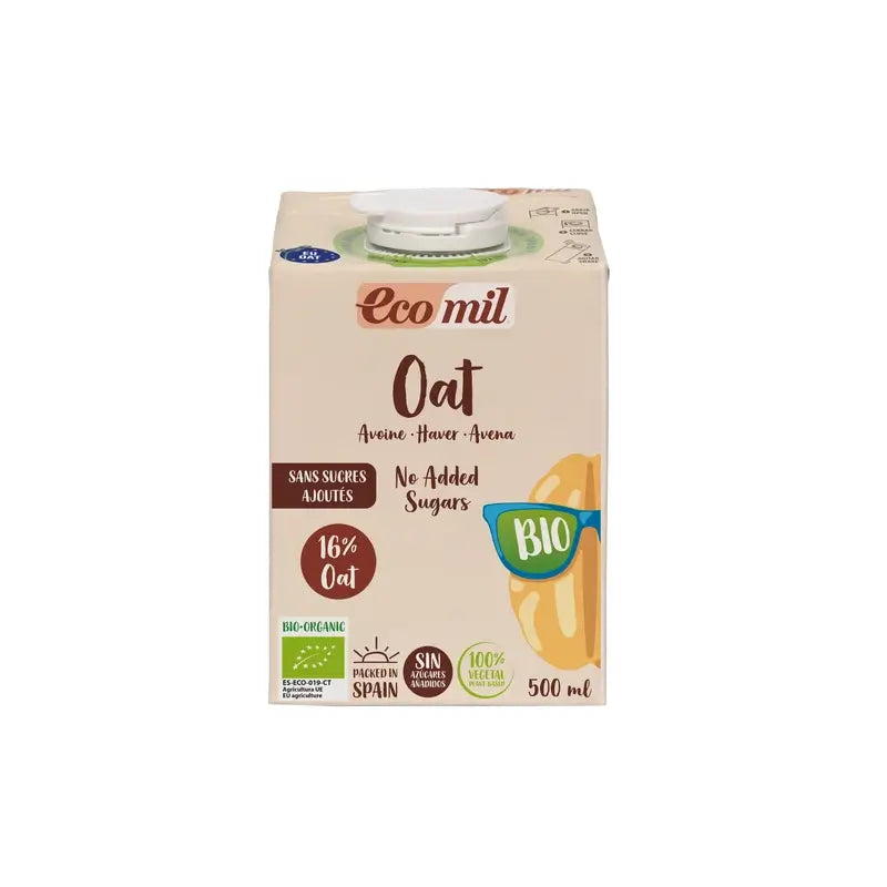 Ecomil Oat No Added Sugars Bio , 500 ml