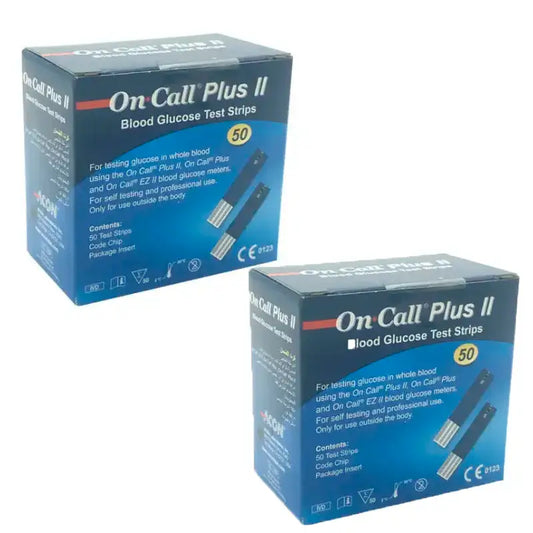 Edda Pharma On Call Plus II Test Strips, Pack 2 x 50 Units