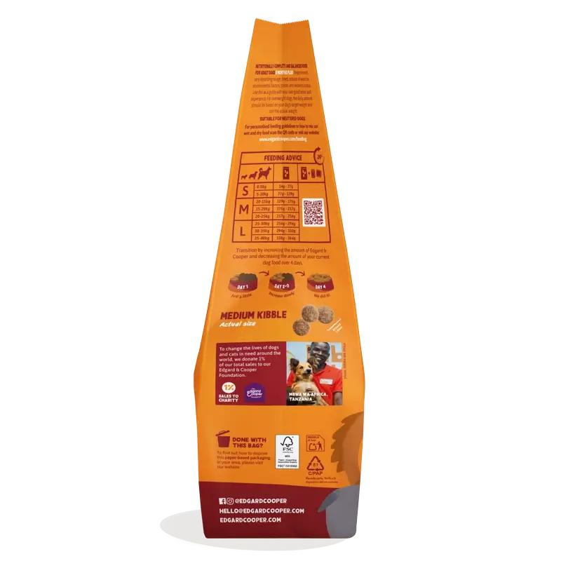 Edgard & Cooper Medium Adult Dog Food With Fresh Chicken , 2.5 kg