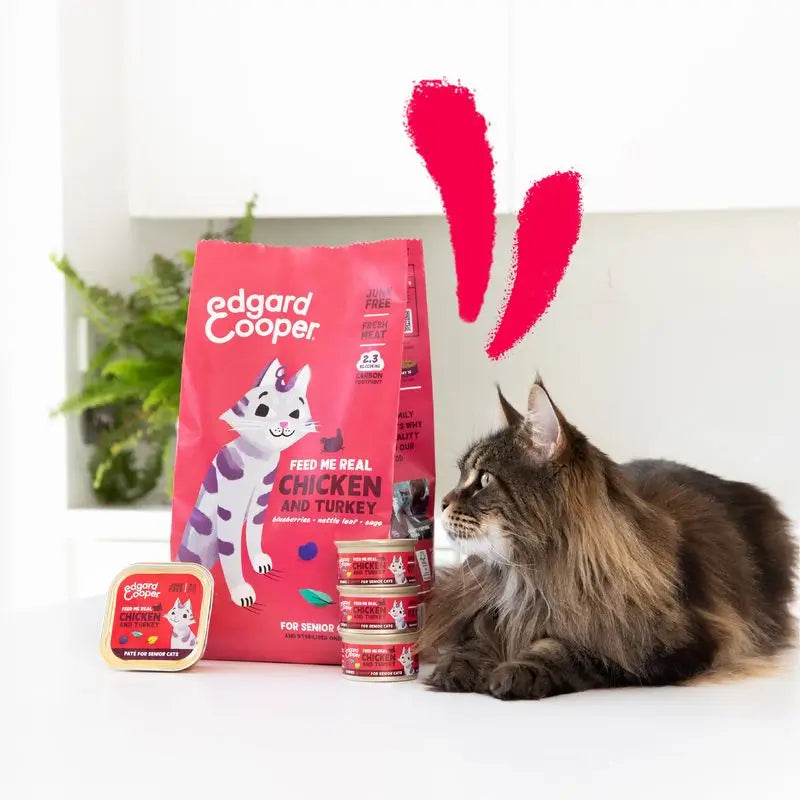 Edgard & Cooper Senior Wet Cat Food 16x85g Free Range Chicken