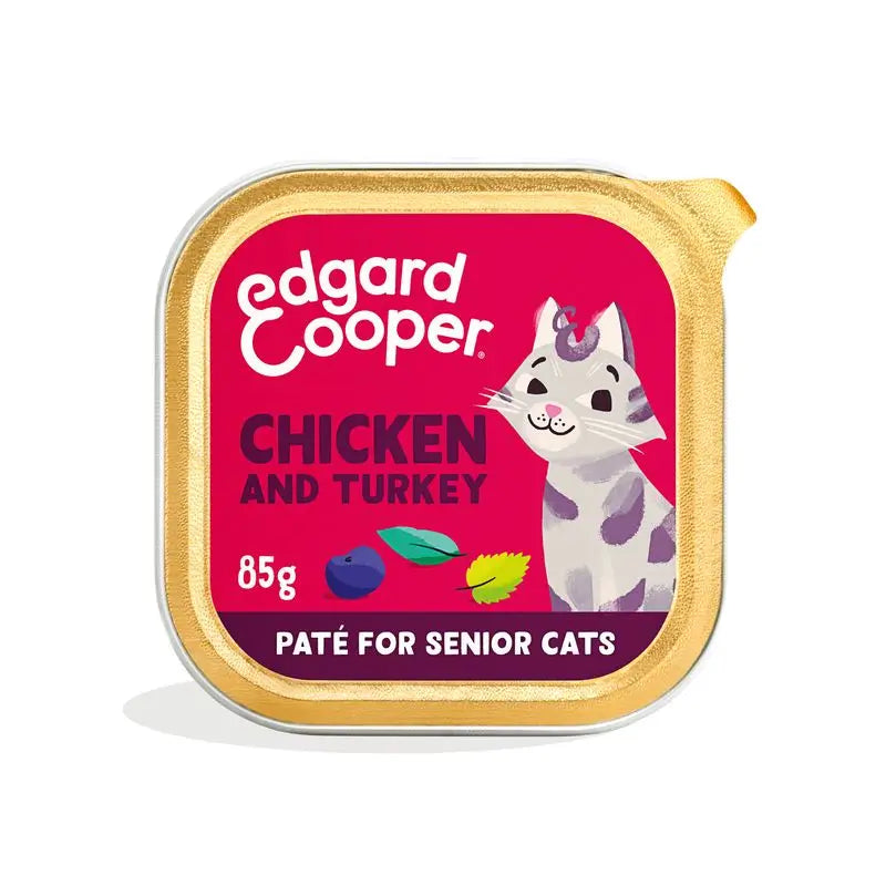 Edgard & Cooper Senior Wet Cat Food 16x85g Free Range Chicken