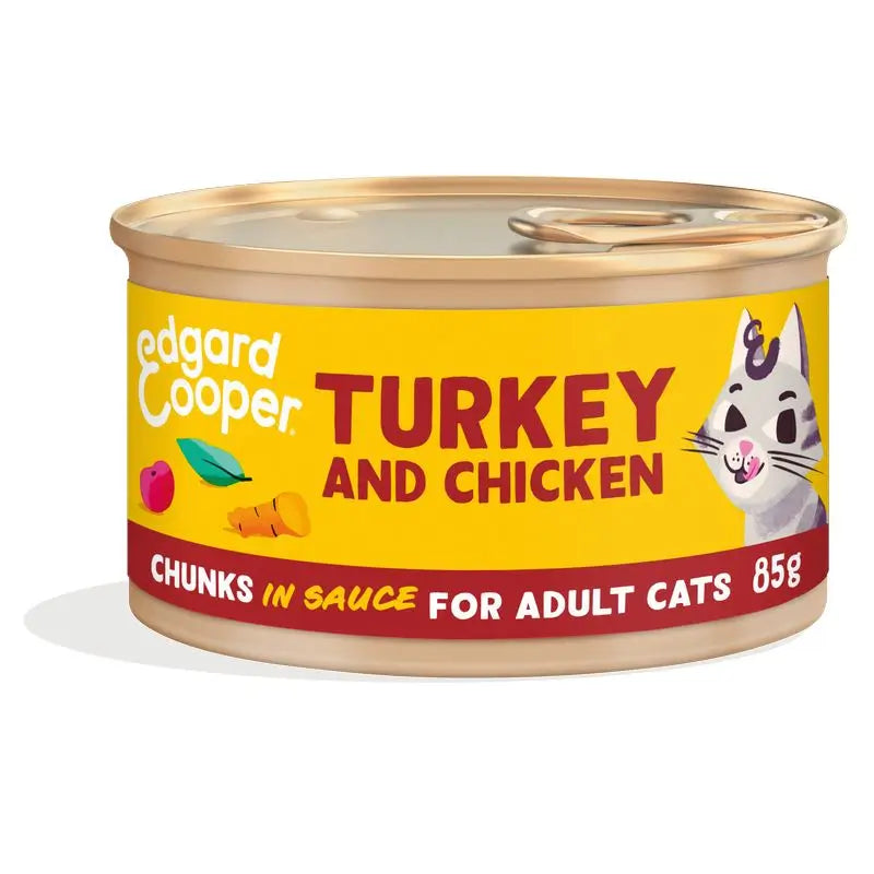 Edgard & Cooper Wet Cat Food 18x85g Turkey Bits