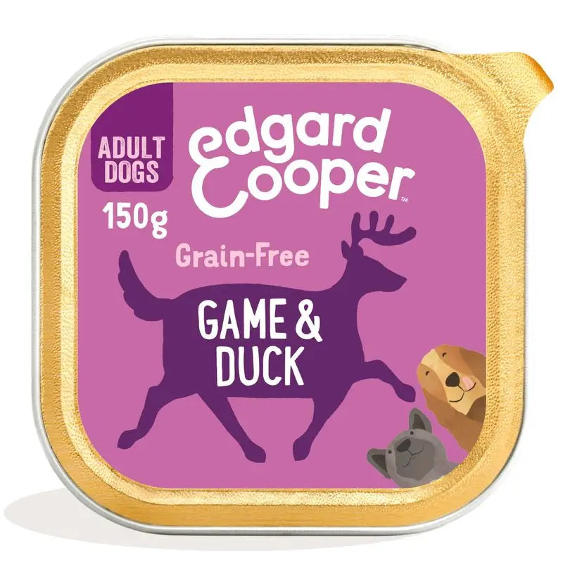 Edgard & Cooper Wet Dog Food 11x150g Game & Duck Animals