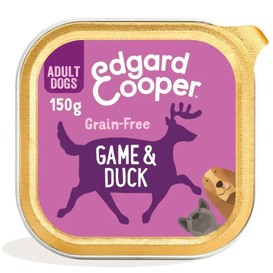 Edgard & Cooper Wet Dog Food 11x150g Game & Duck Animals