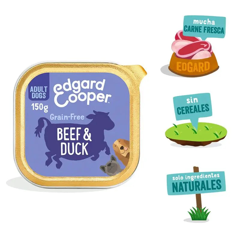 Edgard & Cooper Wet Dog Food 11x150g Beef & Duck