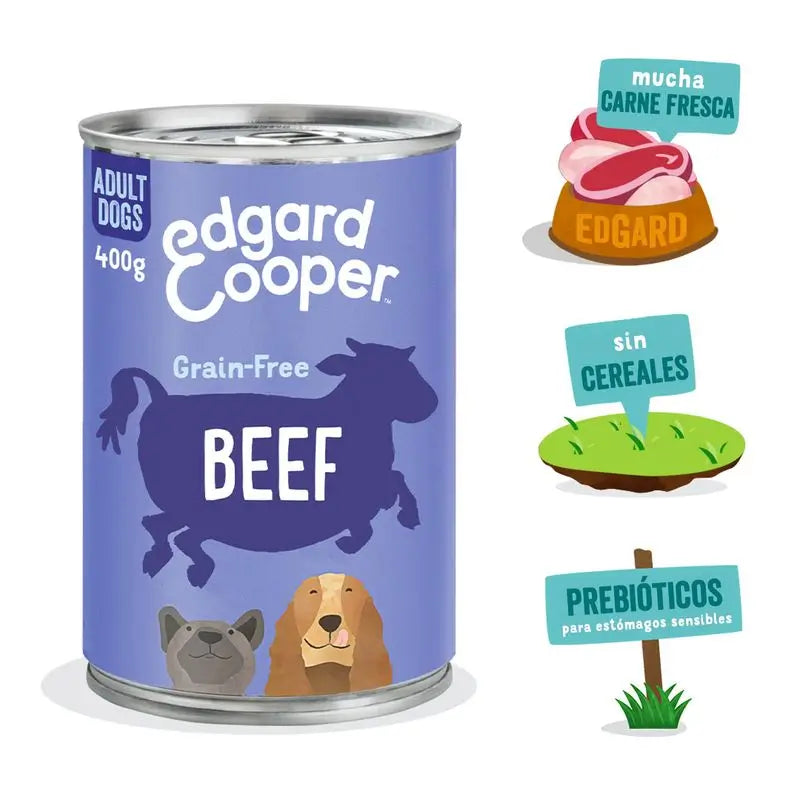 Edgard & Cooper Wet Dog Food 6x400g Beef & Veal