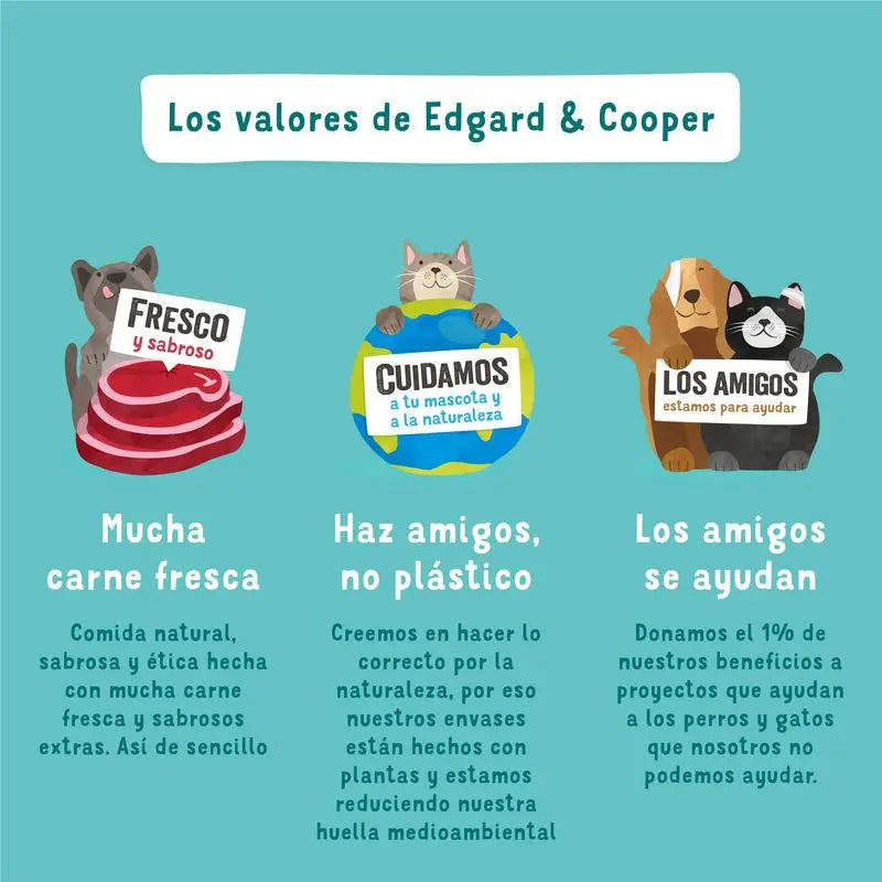 Edgard & Cooper Wet Dog Food 6x400g Beef & Veal