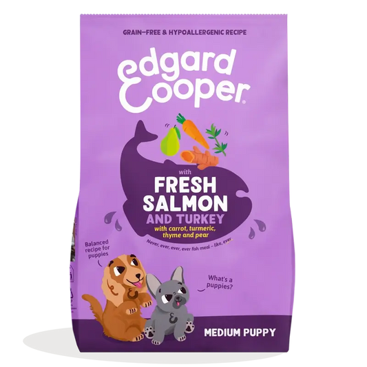 Edgard & Cooper Medium Puppy Food With Fresh Salmon & Turkey , 2.5 kg
