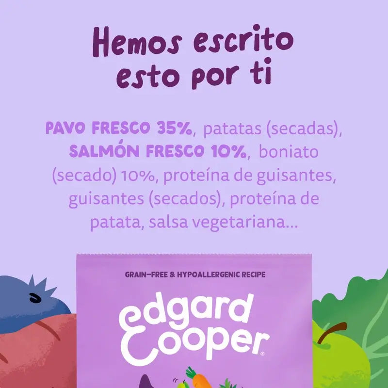 Edgard & Cooper Medium Puppy Food With Fresh Salmon & Turkey , 2.5 kg
