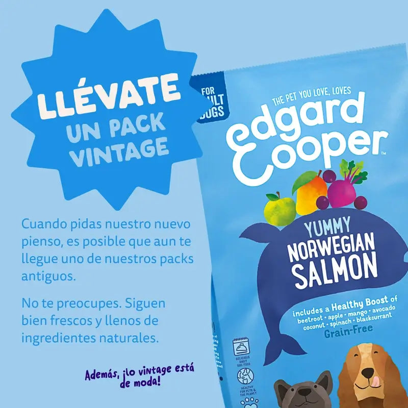 Edgard & Cooper Adult Large Dog Food With Fresh Salmon, 12 kg