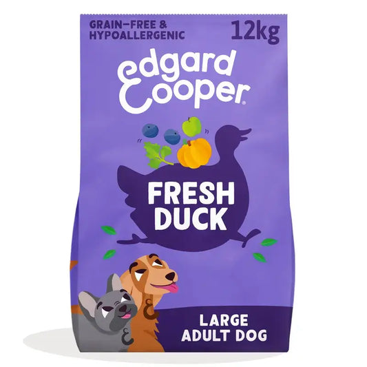 Edgard & Cooper Large Adult Dog Food With Fresh Duck , 12 kg
