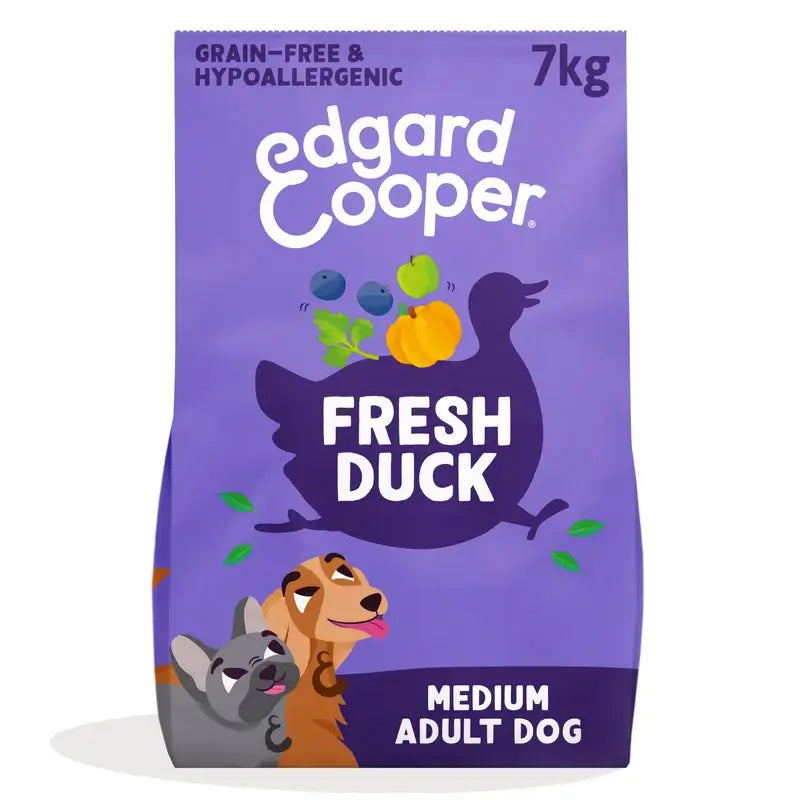 Edgard & Cooper Medium Adult Dog Food With Fresh Duck , 7 kg