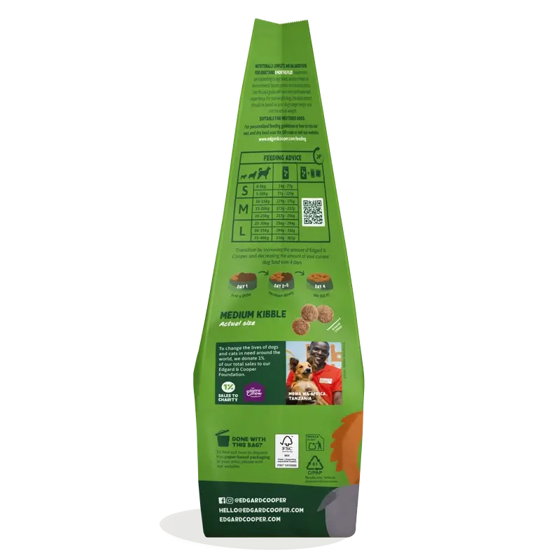 Edgard & Cooper Medium Adult Dog Food With Fresh Lamb , 1 kg