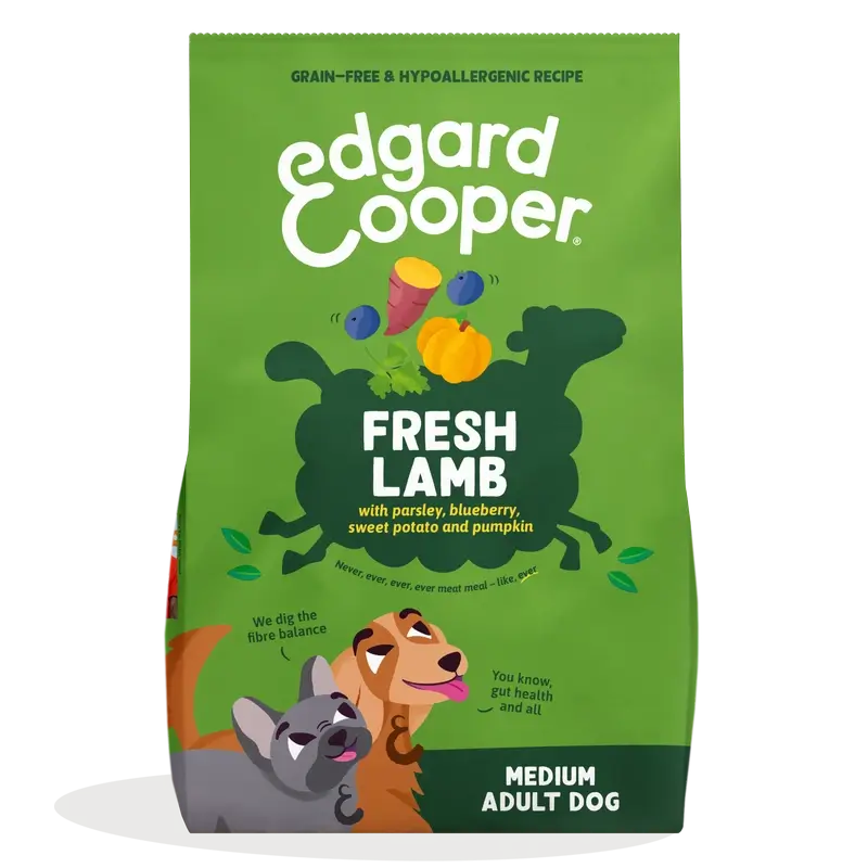 Edgard & Cooper Medium Adult Dog Food With Fresh Lamb , 7 kg