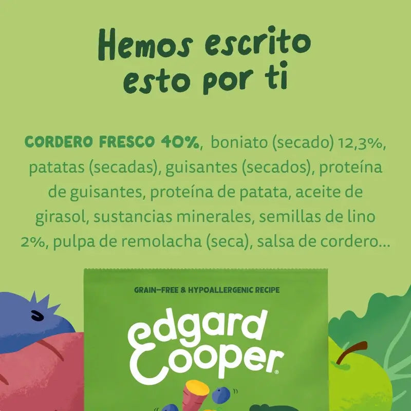 Edgard & Cooper Miniature Adult Dog Food With Fresh Lamb , 0.7 kg