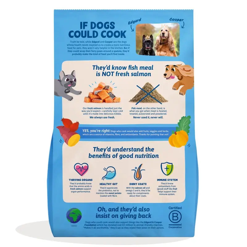 Edgard & Cooper Mini Adult Dog Food With Fresh Salmon , 3 kg