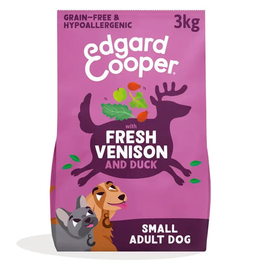 Edgard & Cooper Miniature Adult Dog Food With Fresh Venison & Duck , 3 kg