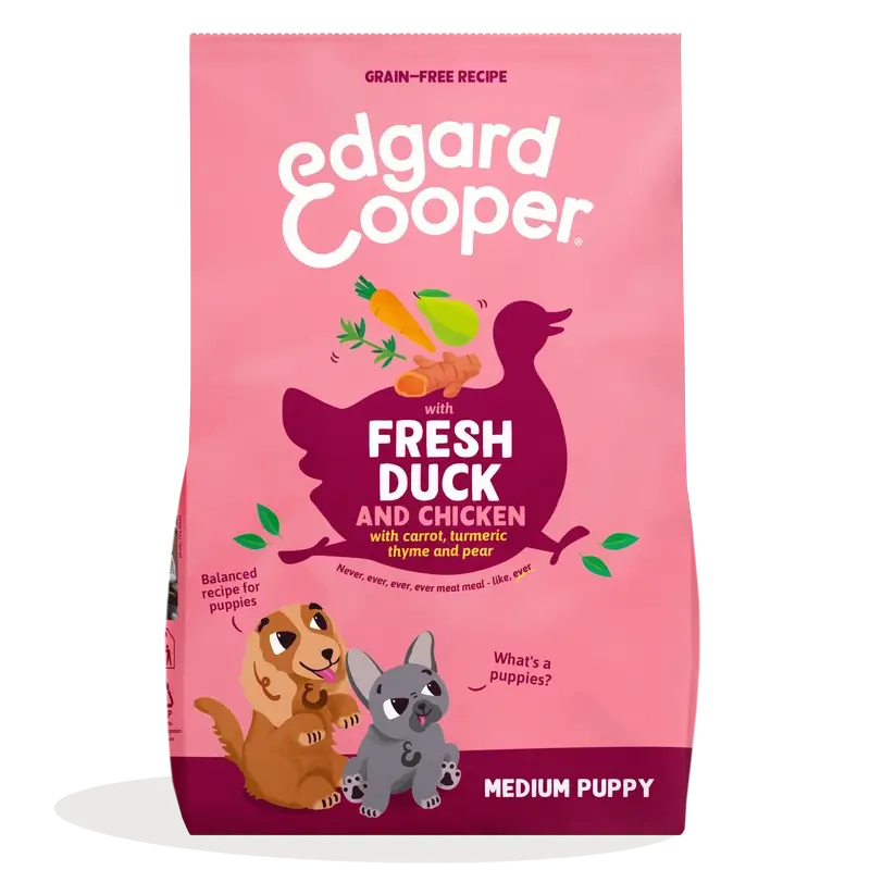Edgard & Cooper Medium Puppy Food With Fresh Duck & Chicken , 7 kg