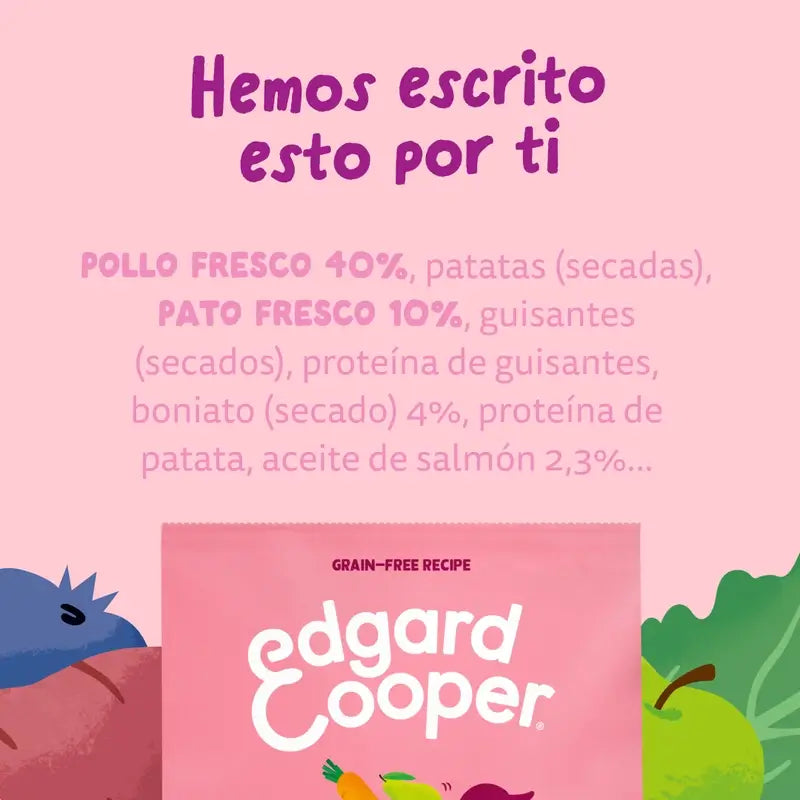 Edgard & Cooper Miniature Puppy Food With Fresh Duck & Chicken , 3 kg