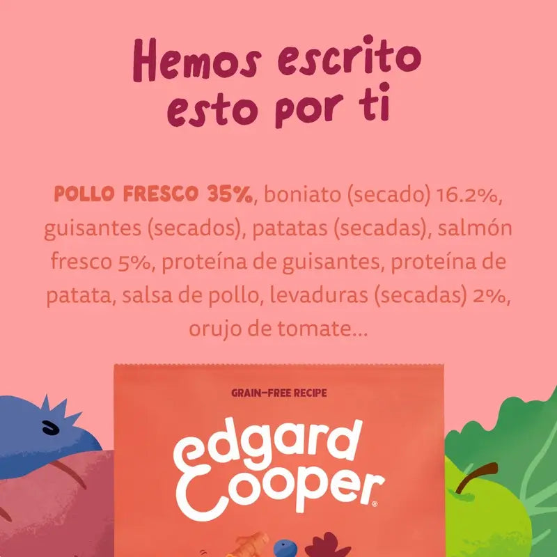 Edgard & Cooper Medium Senior Dog Food With Fresh Chicken & Salmon , 7 kg