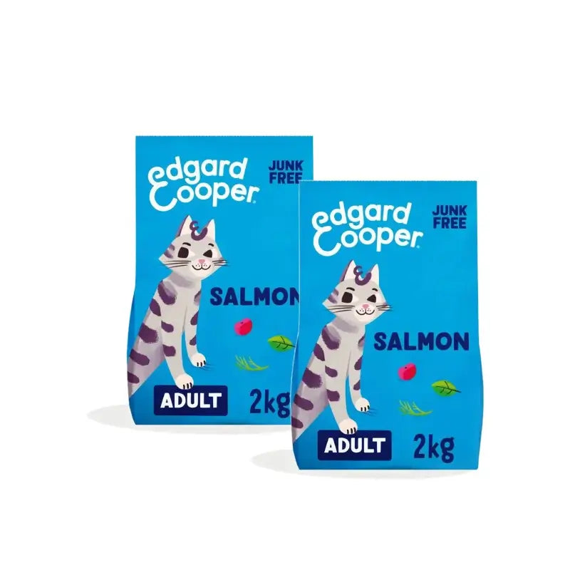 Edgard & Cooper Adult Cat Food – Salmon, Pack of 2 x 2 kg
