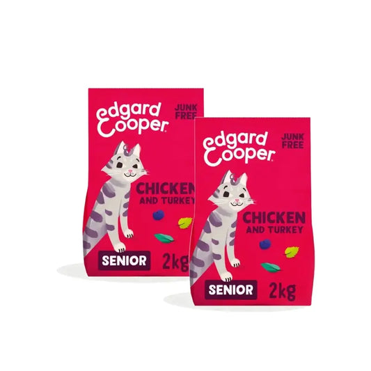 Edgard & Cooper Senior Cat Food – Chicken, Pack of 2 x 2 kg