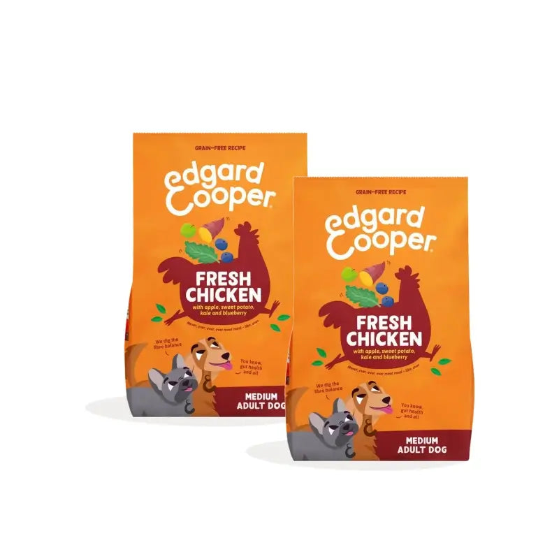 Edgard & Cooper Dog Food for Medium-Sized Adult Dogs – Chicken, Pack of 2 x 2.5 kg
