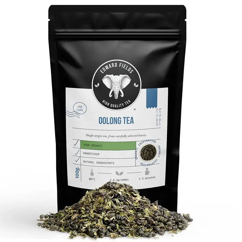 Edward Fields Tea Blue Tea Oolong Organic Oolong Tea Bulk 50 Cups , 100 grams