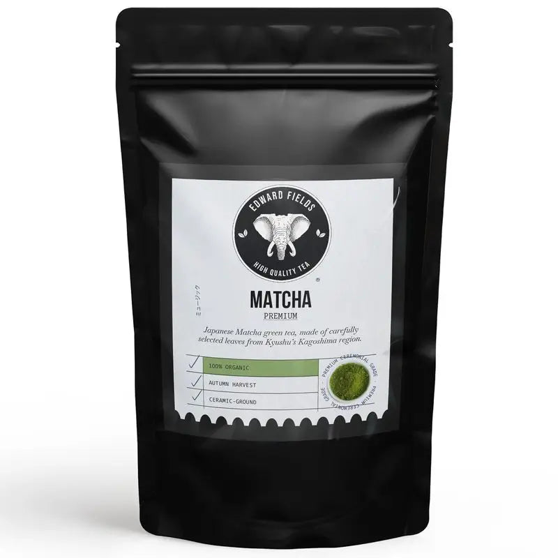 Edward Fields Tea Matcha Tea Premium Organic Japanese Ceremonial Grade 30G, 30 grams