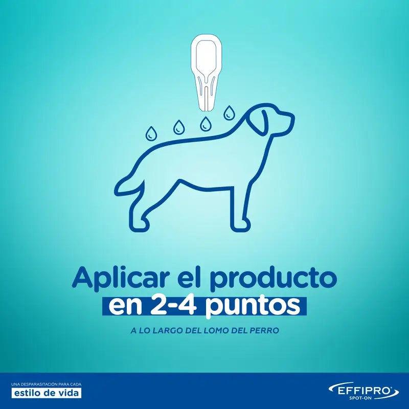 Effipro 134 Mg Spot-On Medium Dogs 10-20kg, 4 Pipettes