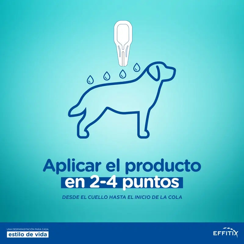 Effitix XL Antiparasitic Very Large Dogs +40 Kg, 4 Pipettes