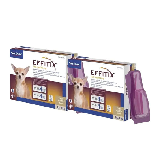 Effitix Xs Parasite Treatment for Very Small Dogs (1.5–4 kg), pack of 2