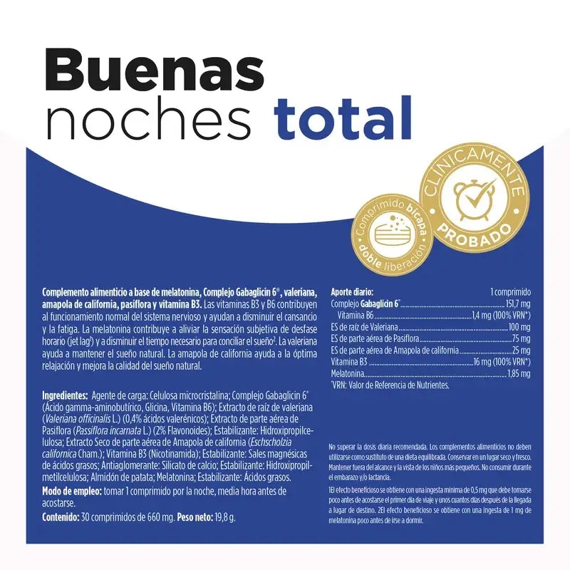 Eladiet Good Night Total 1,85Mg, 30 tablets