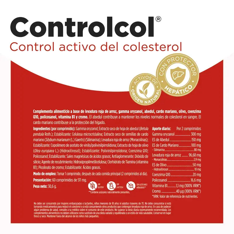 Eladiet Controlcol, 60 tablets