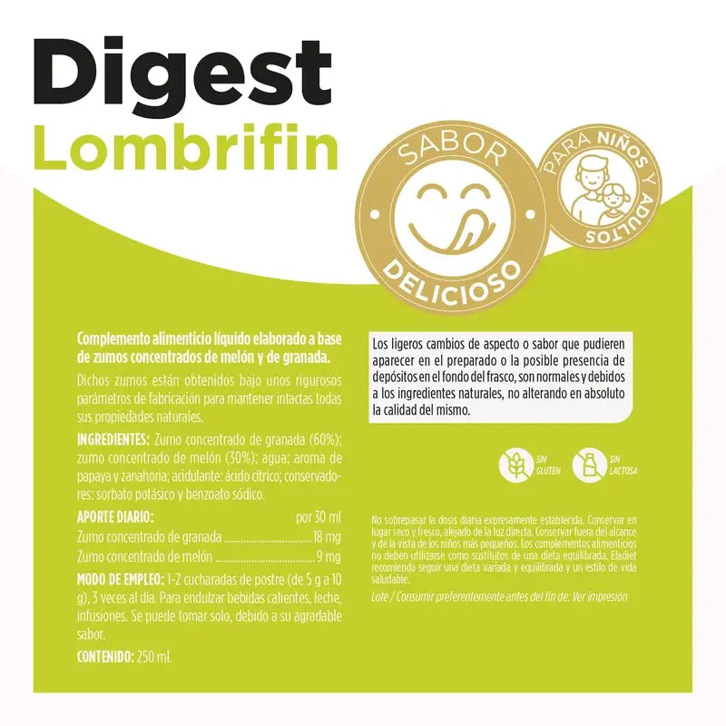 Eladiet Lombrifin Syrup, 250 ml