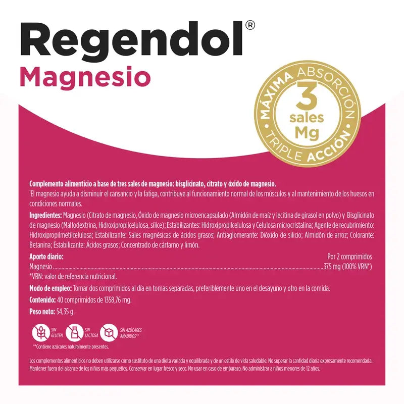 Eladiet Regen & Dol Magnesium, 40 tablets