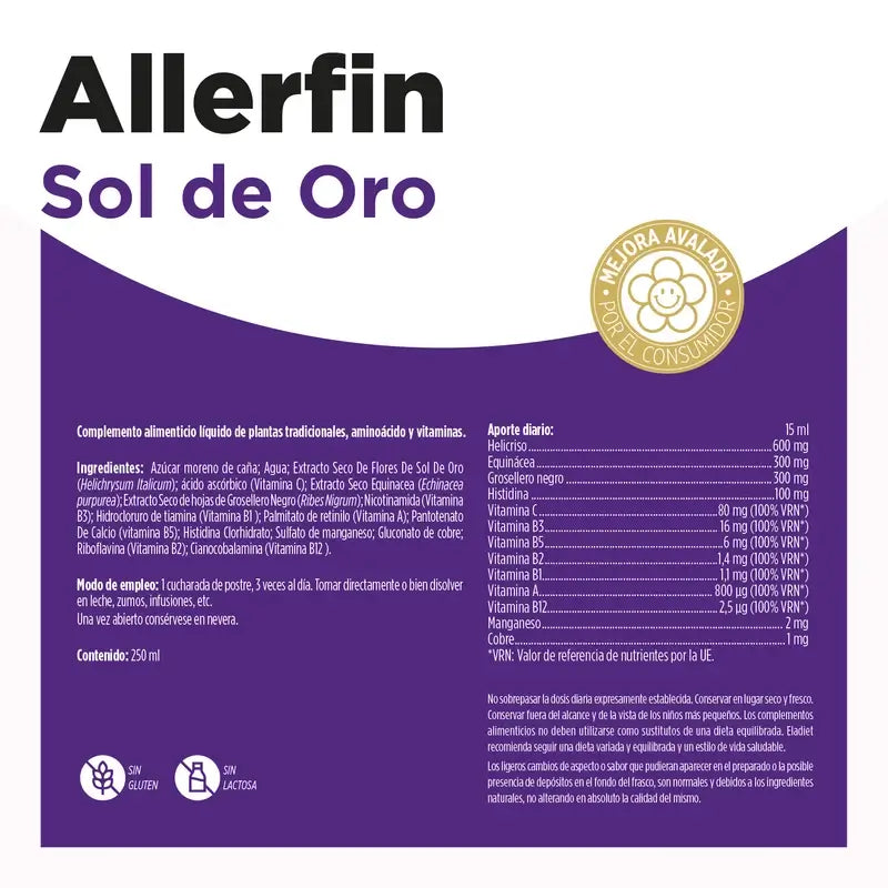 Eladiet Sol De Oro (Plus) Syrup 250ml