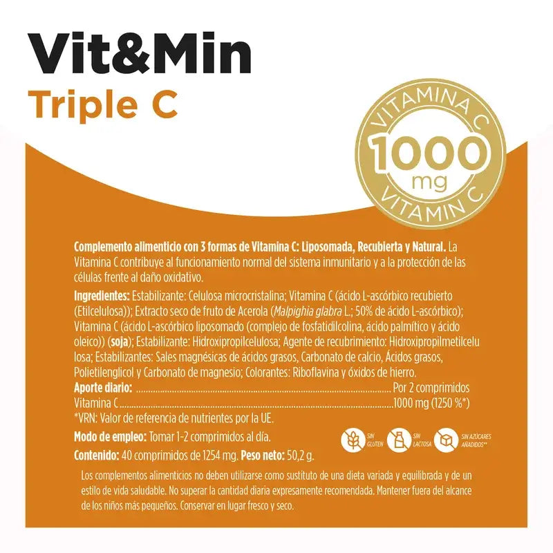 Eladiet Triple C Vit. C Liposomada 40 tablets