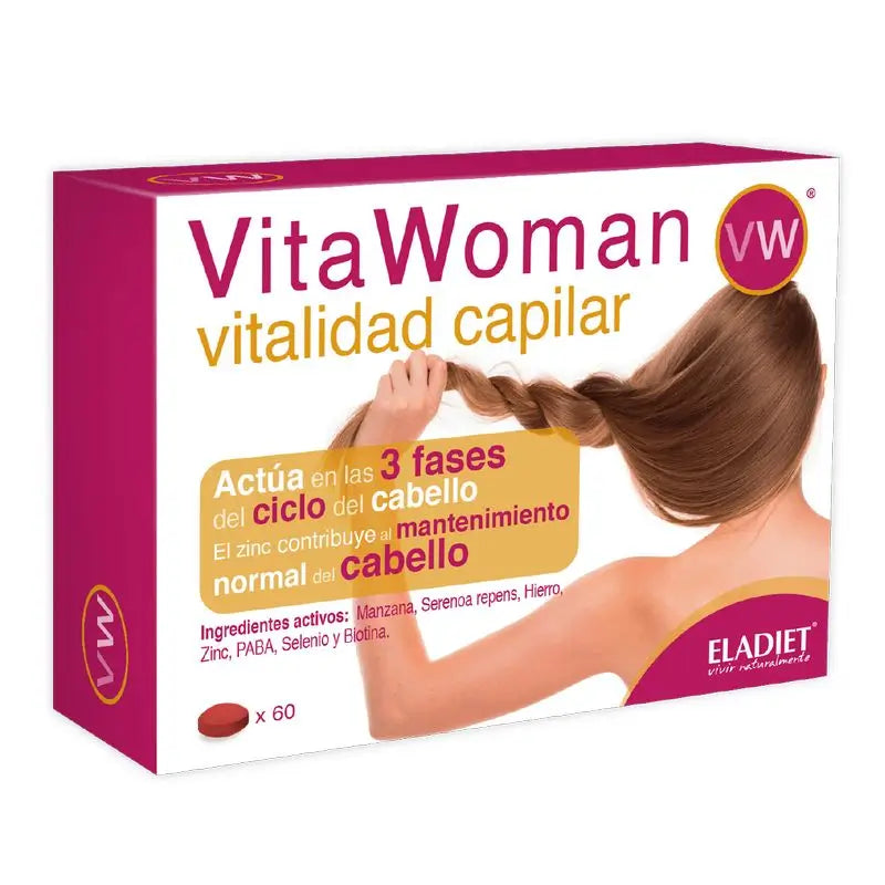 Eladiet Vitawoman Hair Vitality , 60 capsules