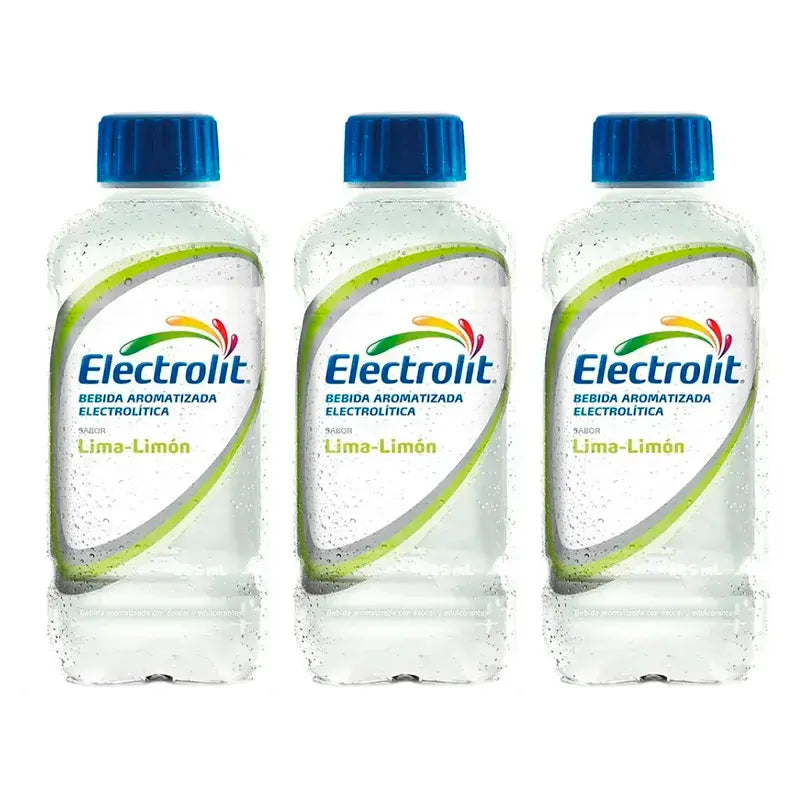 Electrolit Lime-Lemon Electrolyte Drink, Pack 3 x 625 ml