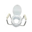 Toilet seat with armrests and lid, 10 cm