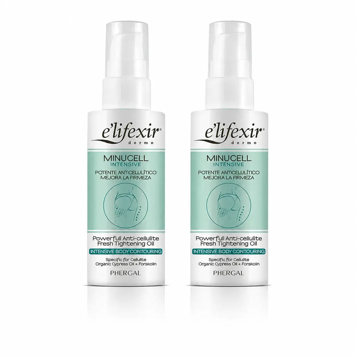 Elifexir Minucell Intensive Anti-Cellulite Slimming and Firming Oil 100Ml, pack 2
