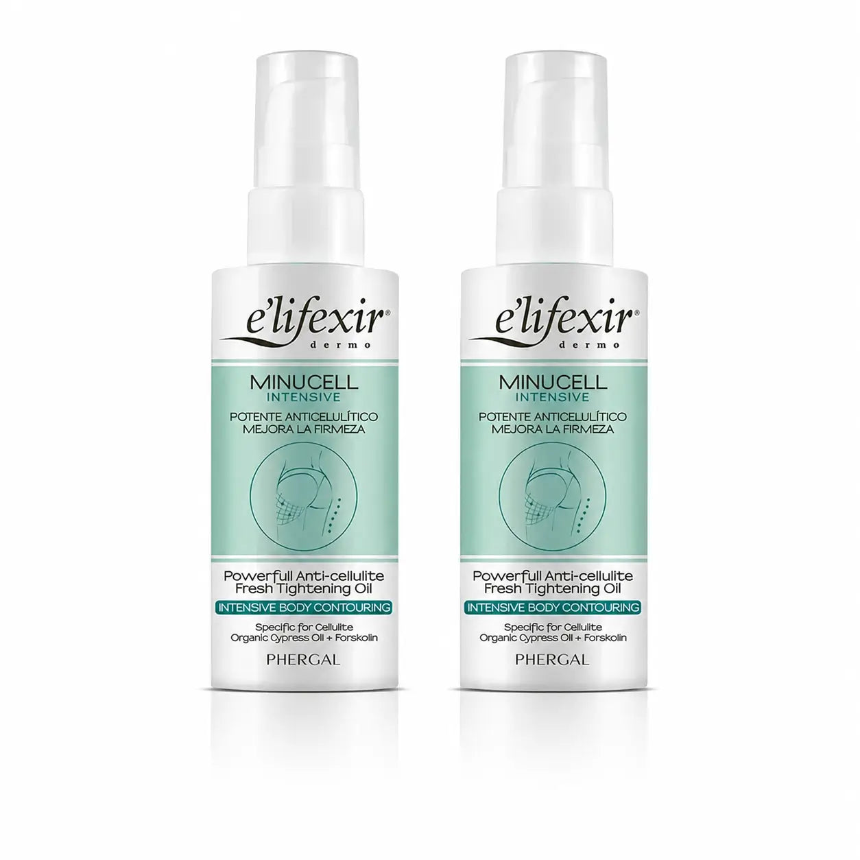 Elifexir Minucell Intensive Anti-Cellulite Slimming and Firming Oil 100Ml, pack 2