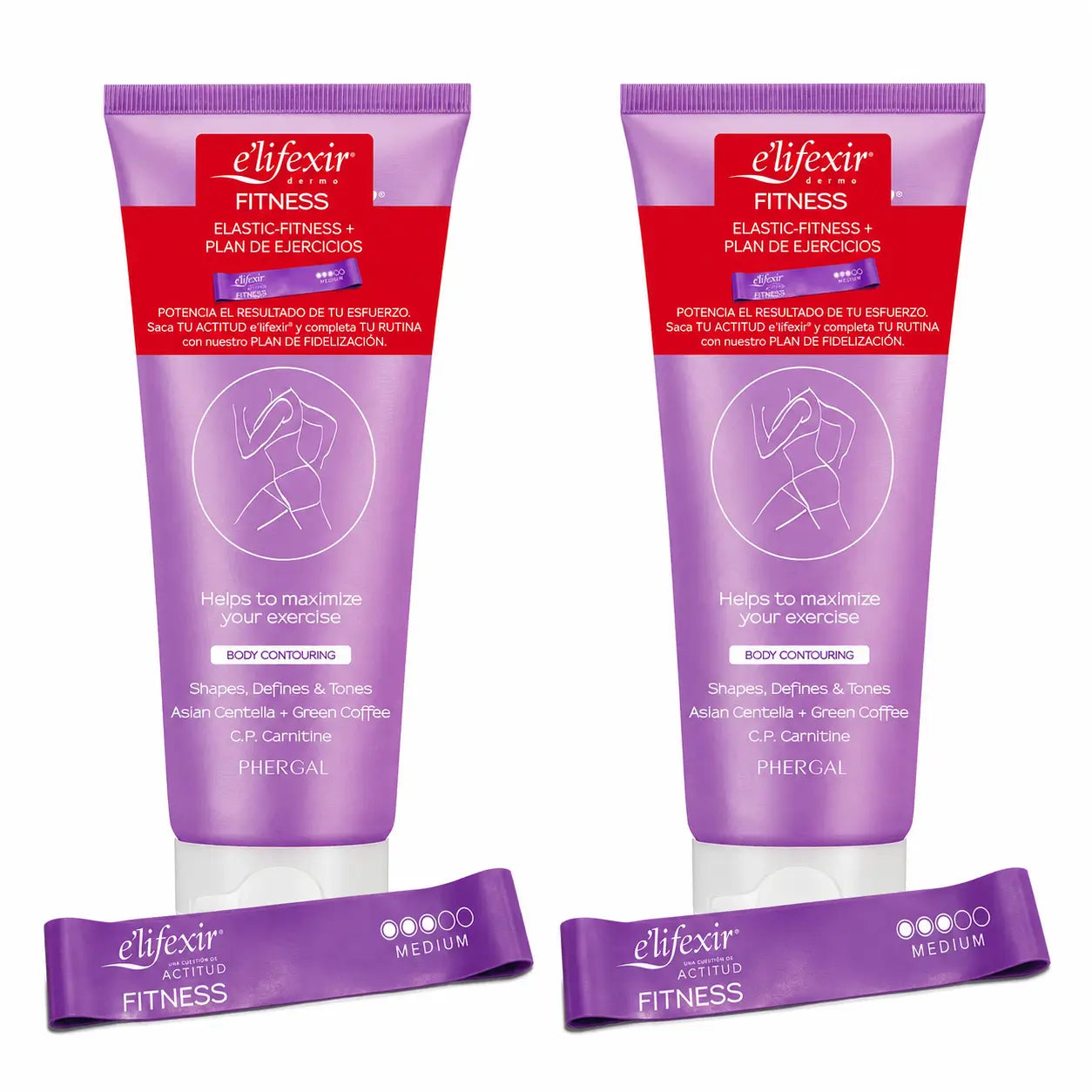 Elifexir Fitness Firming Reshaping Gel Define Tone 200Ml, pack 2