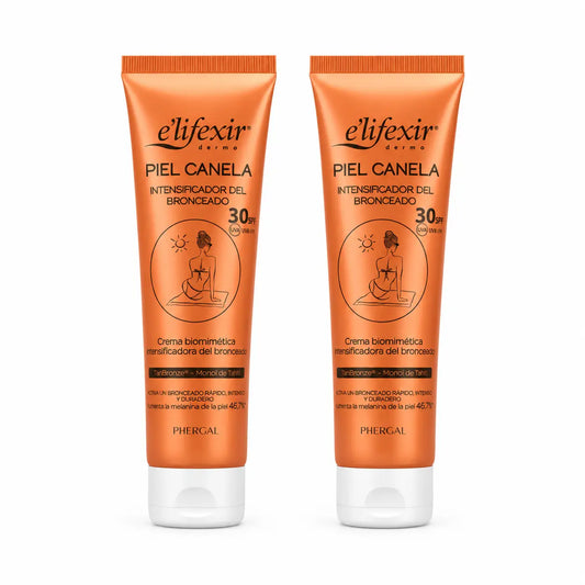 Elifexir Cinnamon Skin Cream Spf30 Tanning Accelerator Gel Sunscreen 150Ml, pack 2