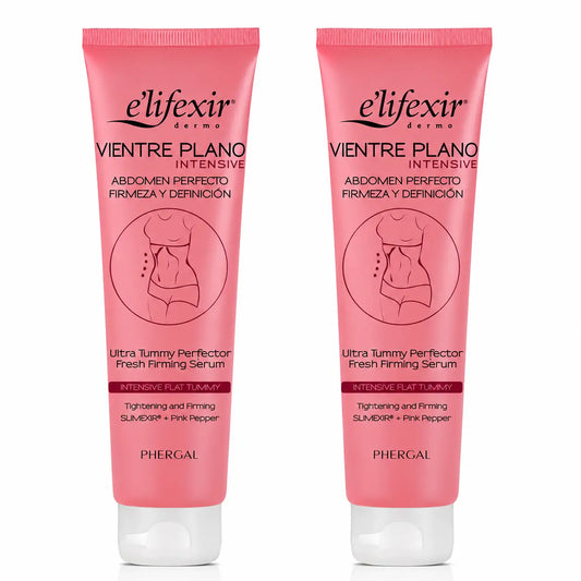 Elifexir Flat Belly Serum Intensive Reducer Abdomen Firming Firming Fat Burning Serum 150Ml, pack 2
