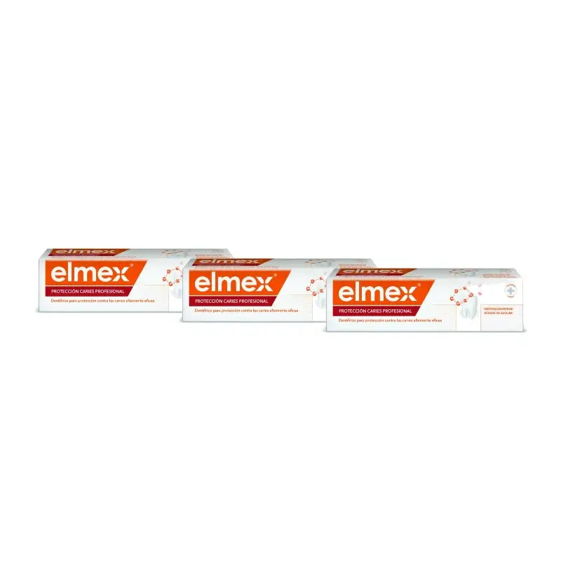 Elmex Anti-Caries Toothpaste, 75 ml, pack of 3