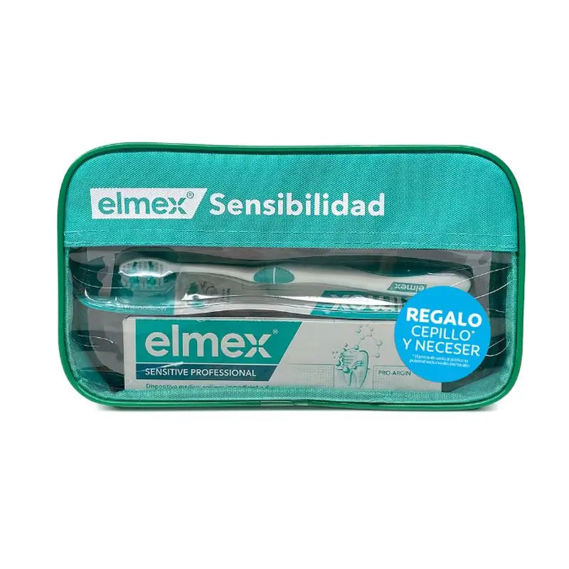Elmex Sensitivity Toothbrush+Paste Toilet Bag