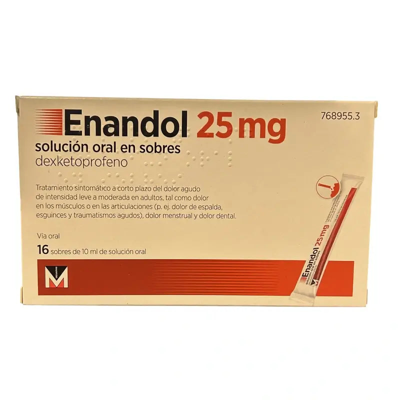 Enandol 25 Mg, 16 sachets oral solution